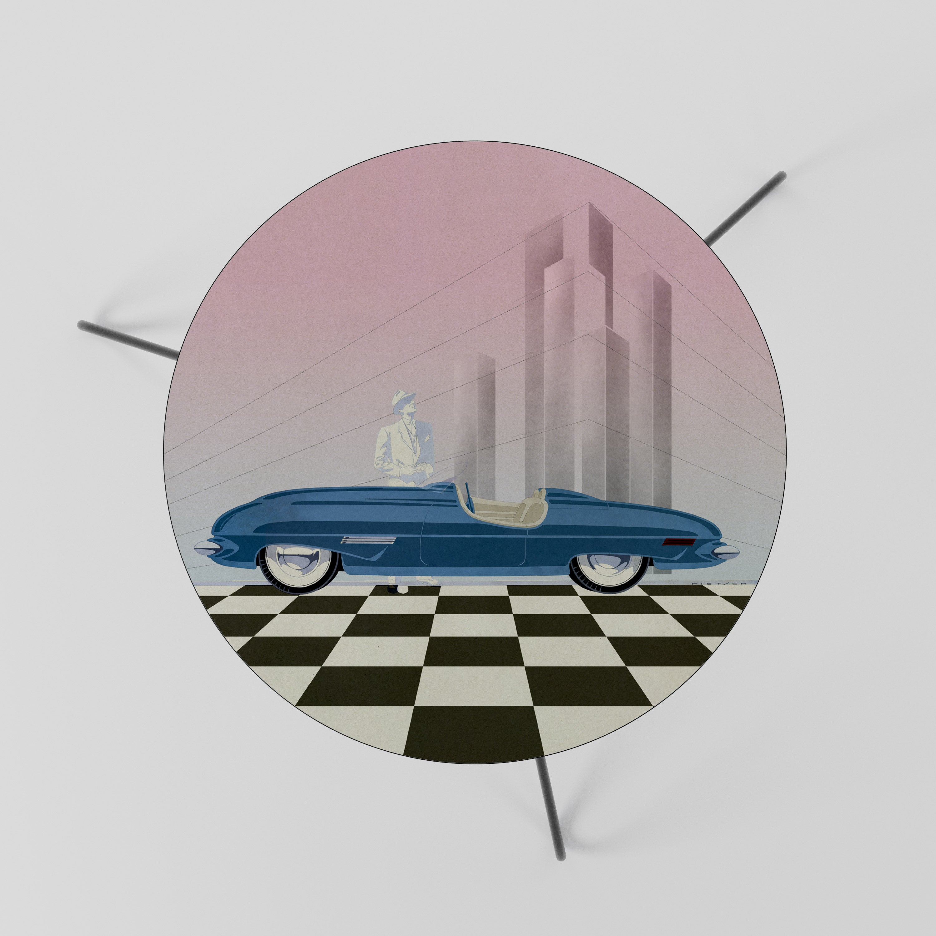 BLUE ROADSTER Mesa de Centro 60