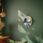 THE GREAT WAVE Prateleira Oval Decorativa em Acabamento Preto