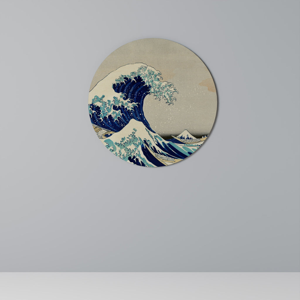 THE GREAT WAVE Round Wall Art