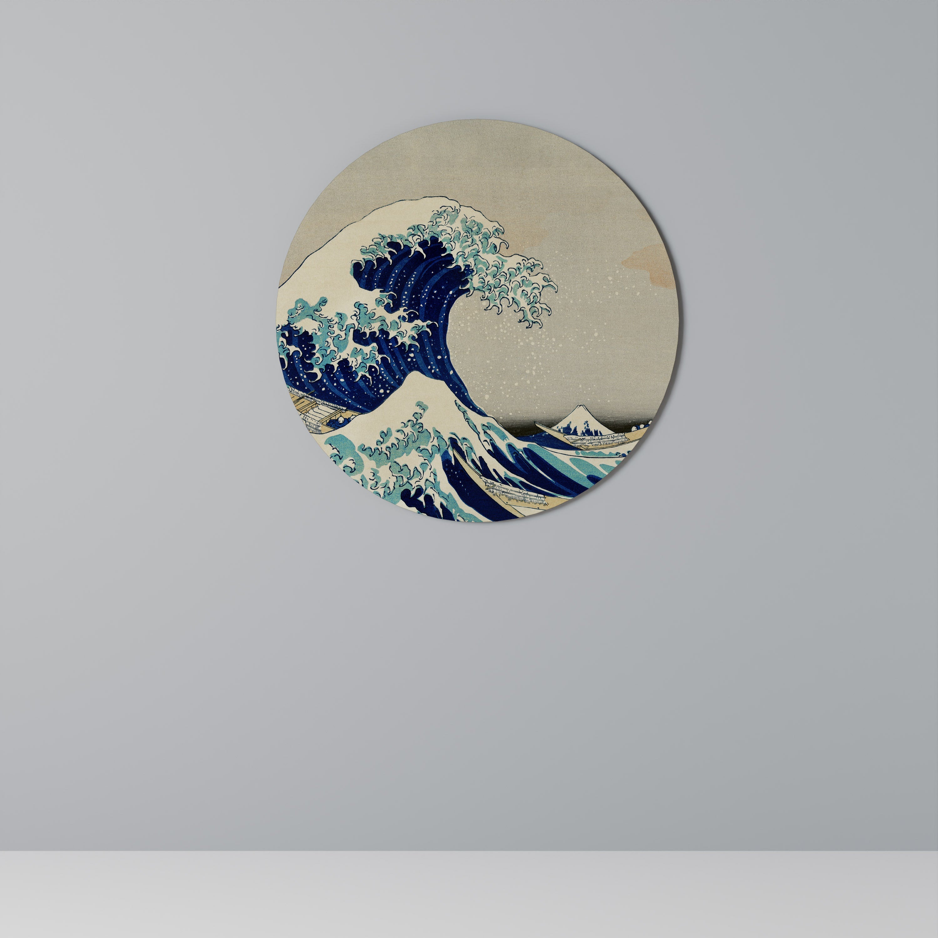 THE GREAT WAVE Round Wall Art