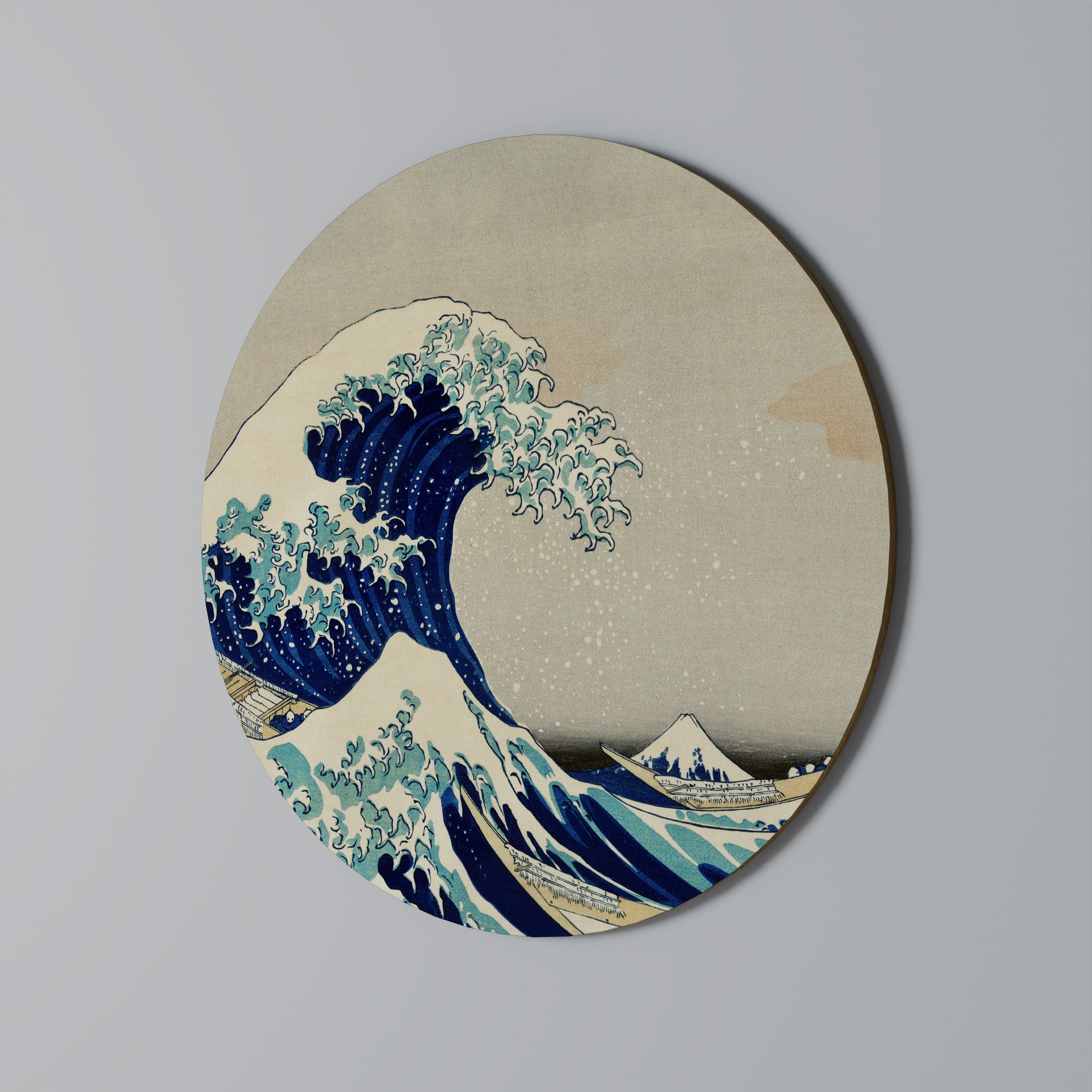 THE GREAT WAVE Round Wall Art