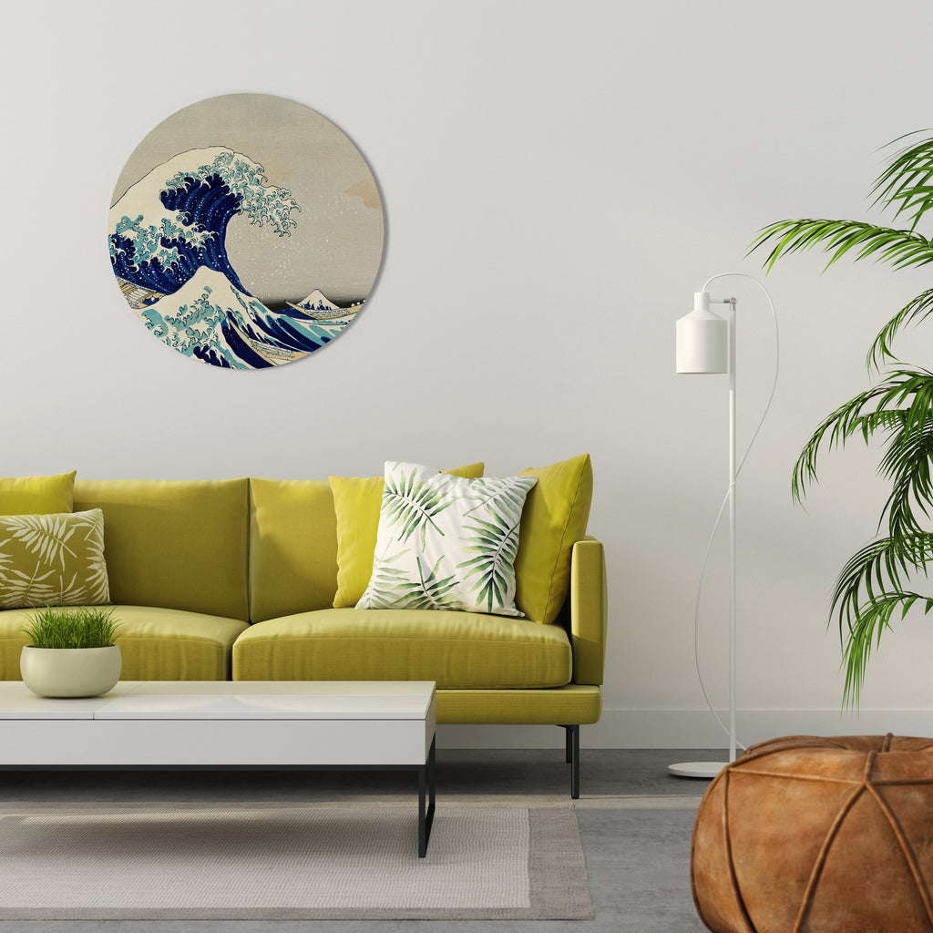 THE GREAT WAVE Round Wall Art