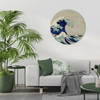 THE GREAT WAVE Round Wall Art