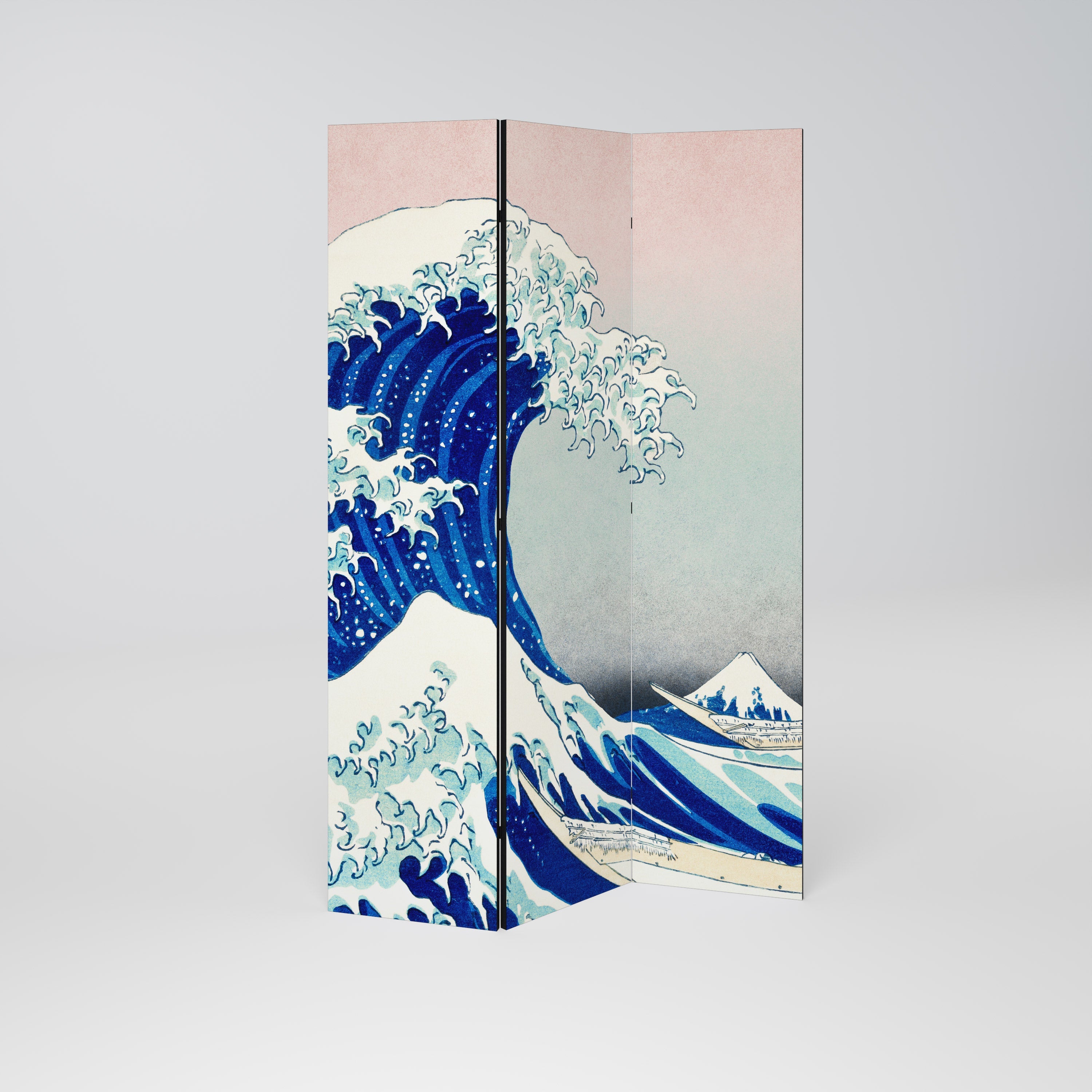 THE GREAT WAVE Biombo Decorativo de 3 Painéis