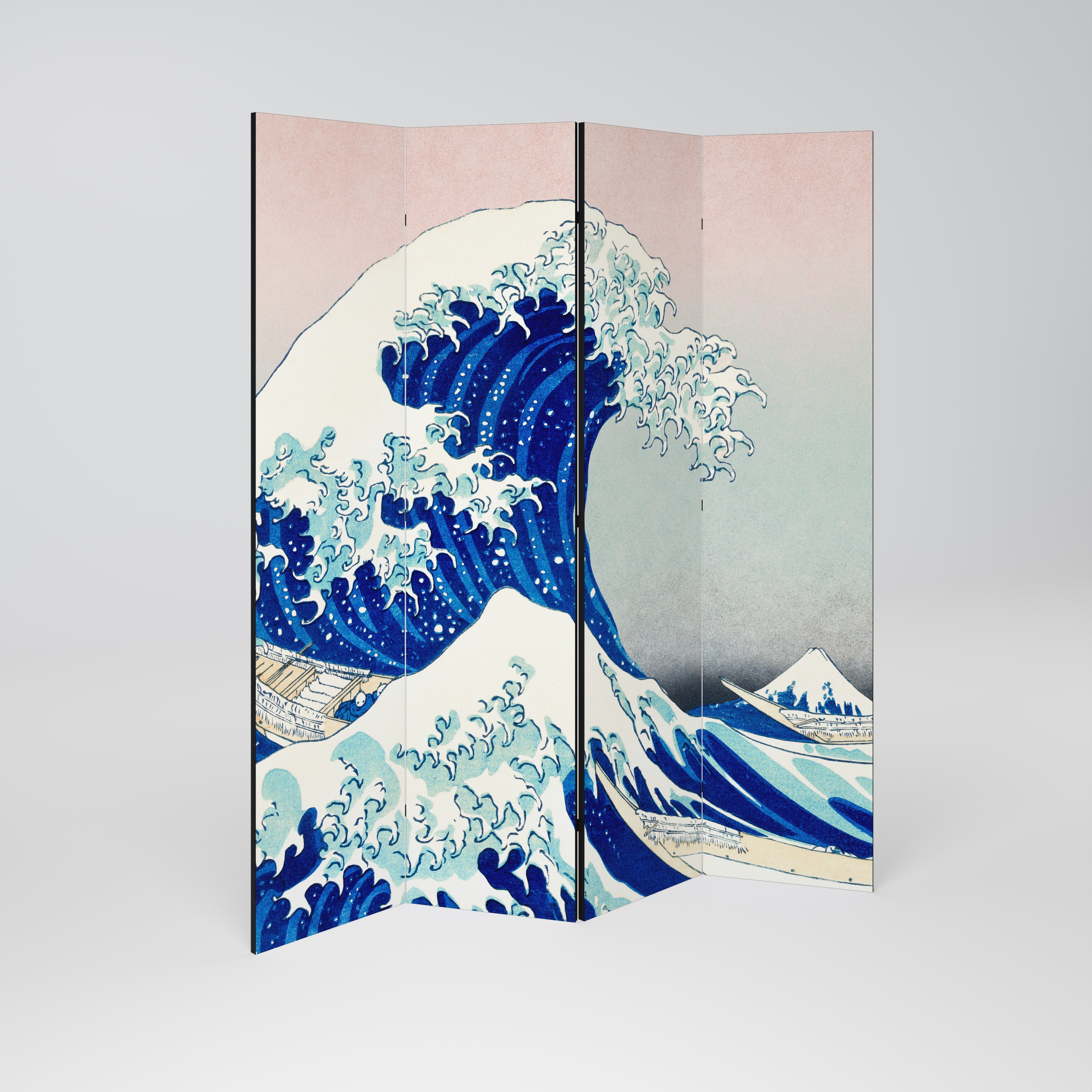 THE GREAT WAVE Biombo de 4 Painéis