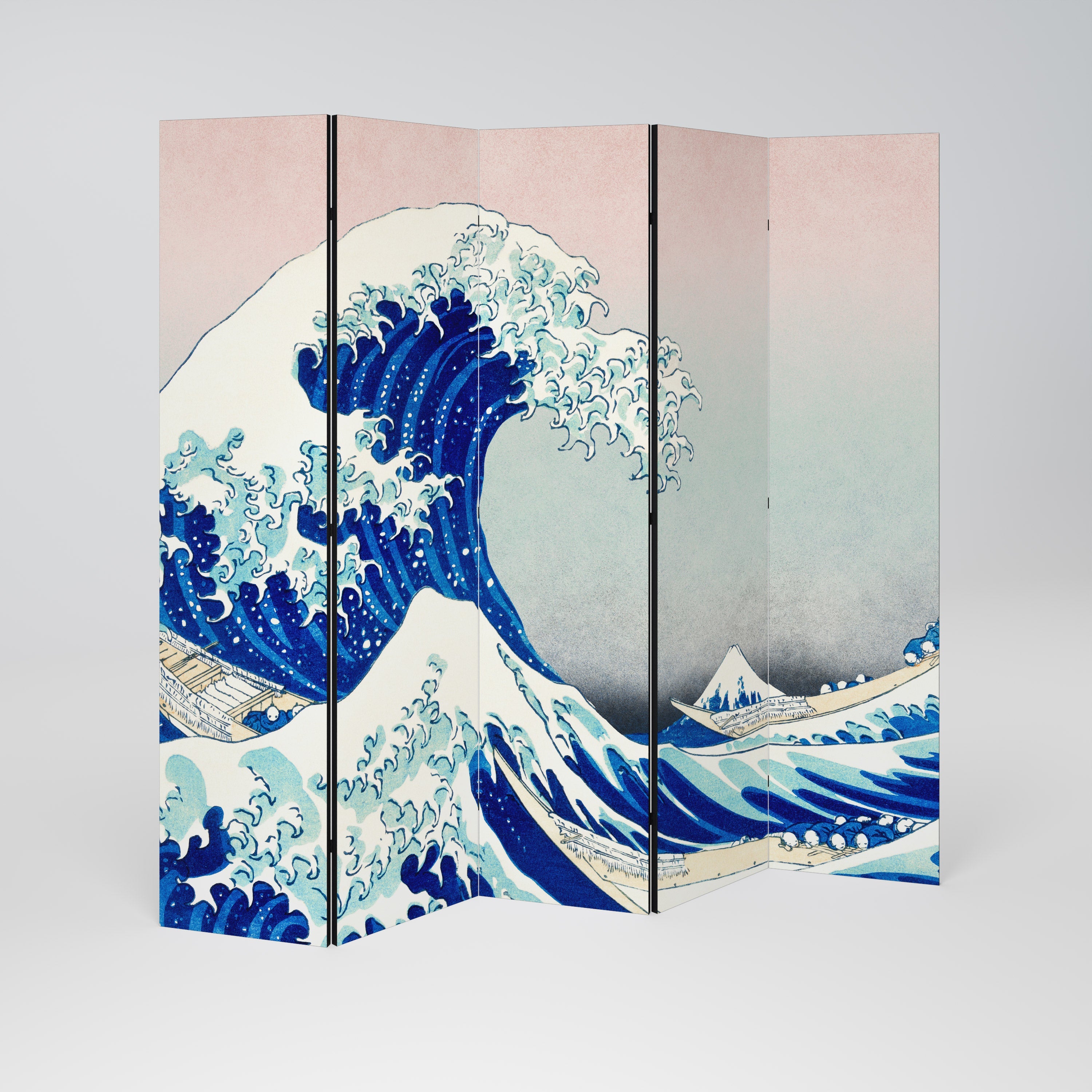 THE GREAT WAVE Biombo Decorativo de 5 Painéis