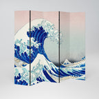 THE GREAT WAVE Biombo Decorativo de 5 Painéis