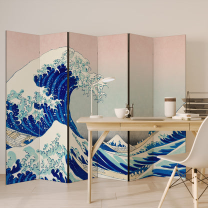 THE GREAT WAVE Biombo de 6 Painéis