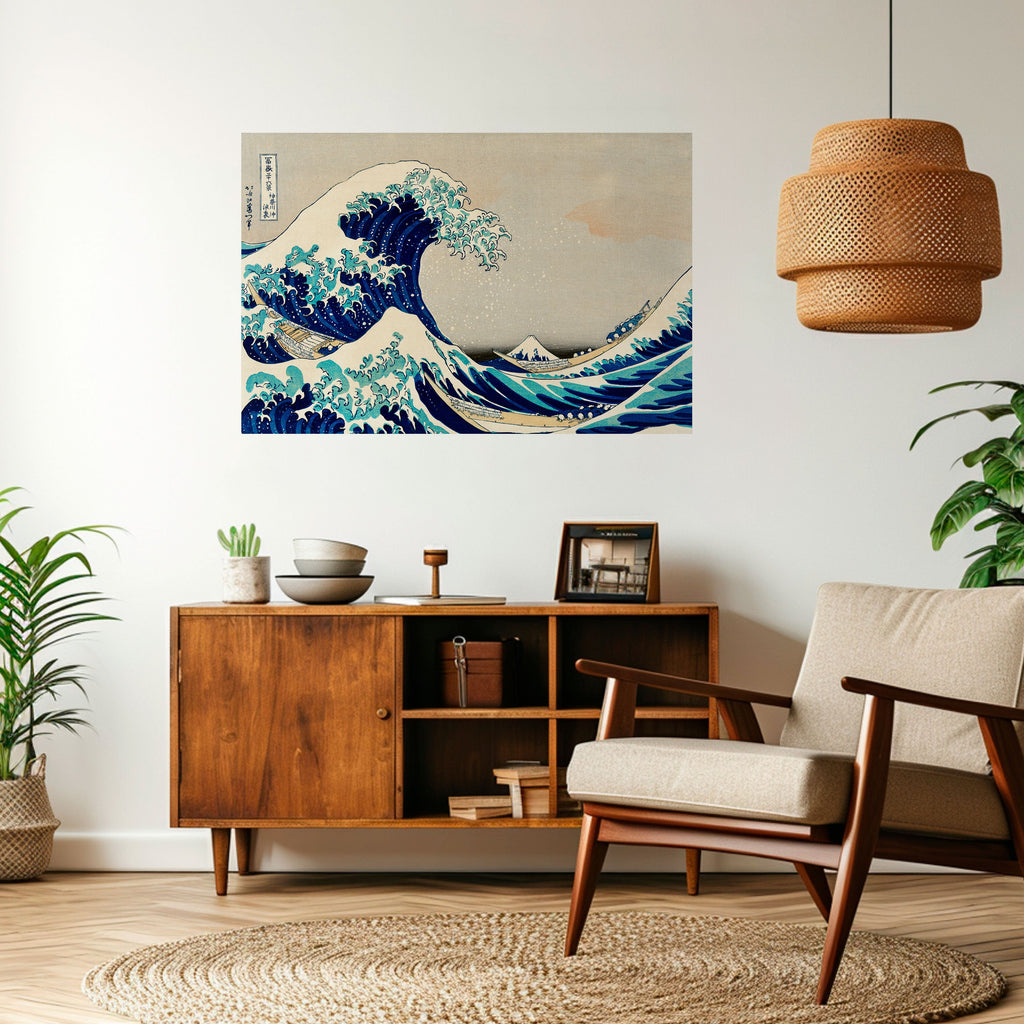 THE GREAT WAVE Peel and Stick Horizontal Poster