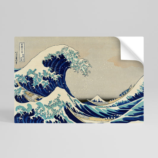 THE GREAT WAVE Póster Autocolante Horizontal
