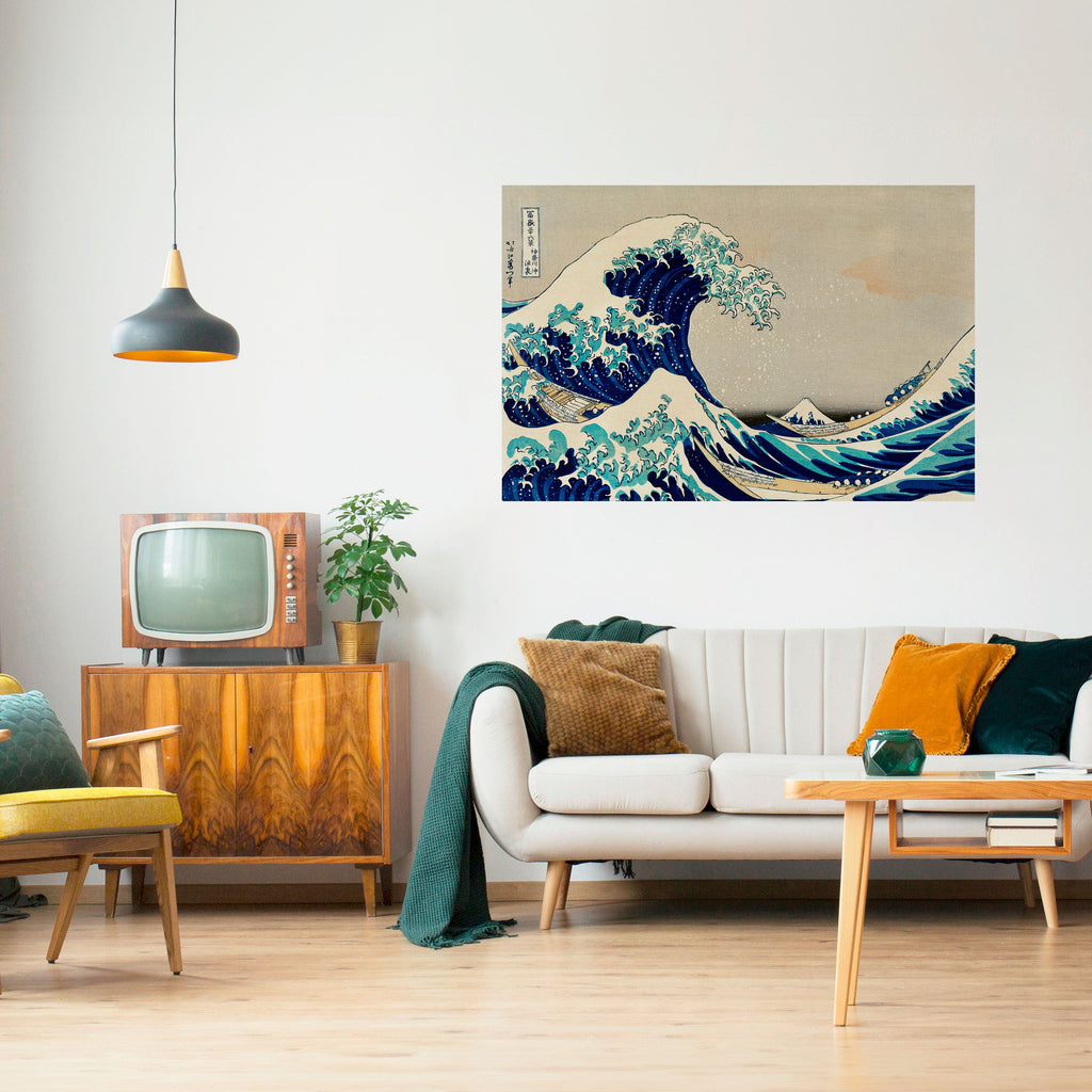 THE GREAT WAVE Peel and Stick Horizontal Poster