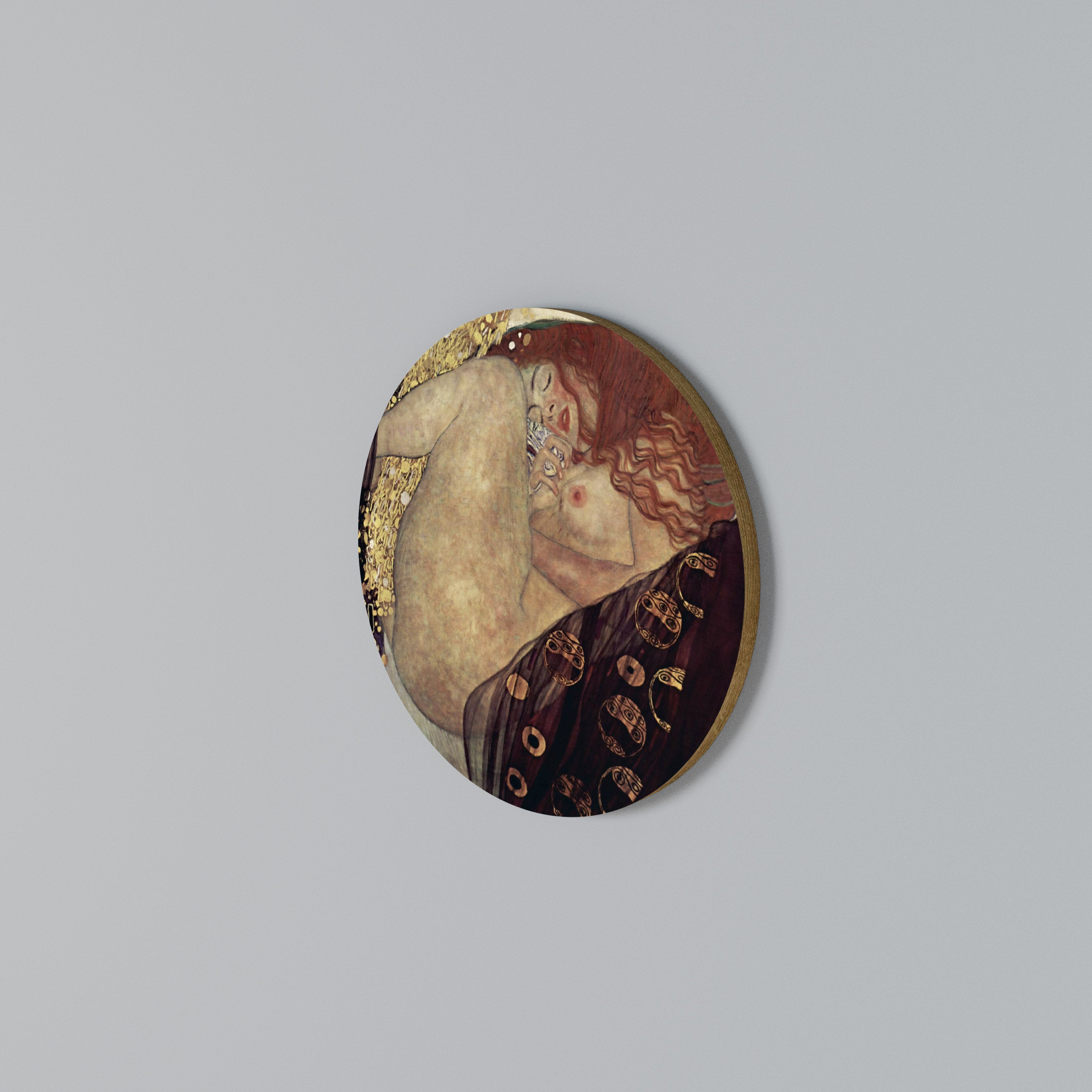 DANAE BY KLIMT Arte de Parede Redonda