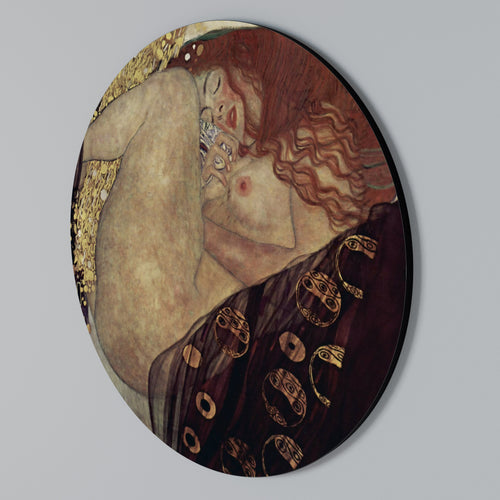 DANAE BY KLIMT Arte de Parede Redonda