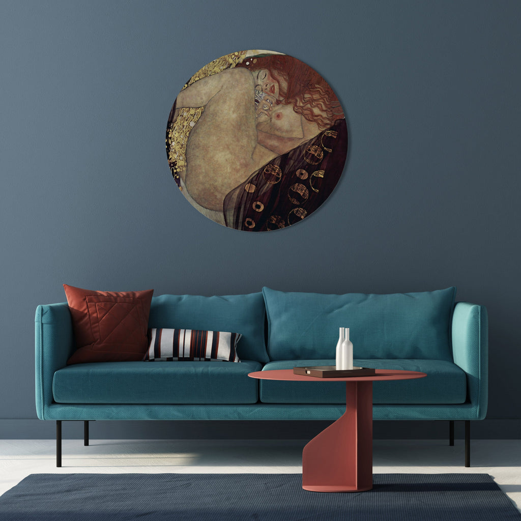 DANAE BY KLIMT Quadro Redondo Decorativo