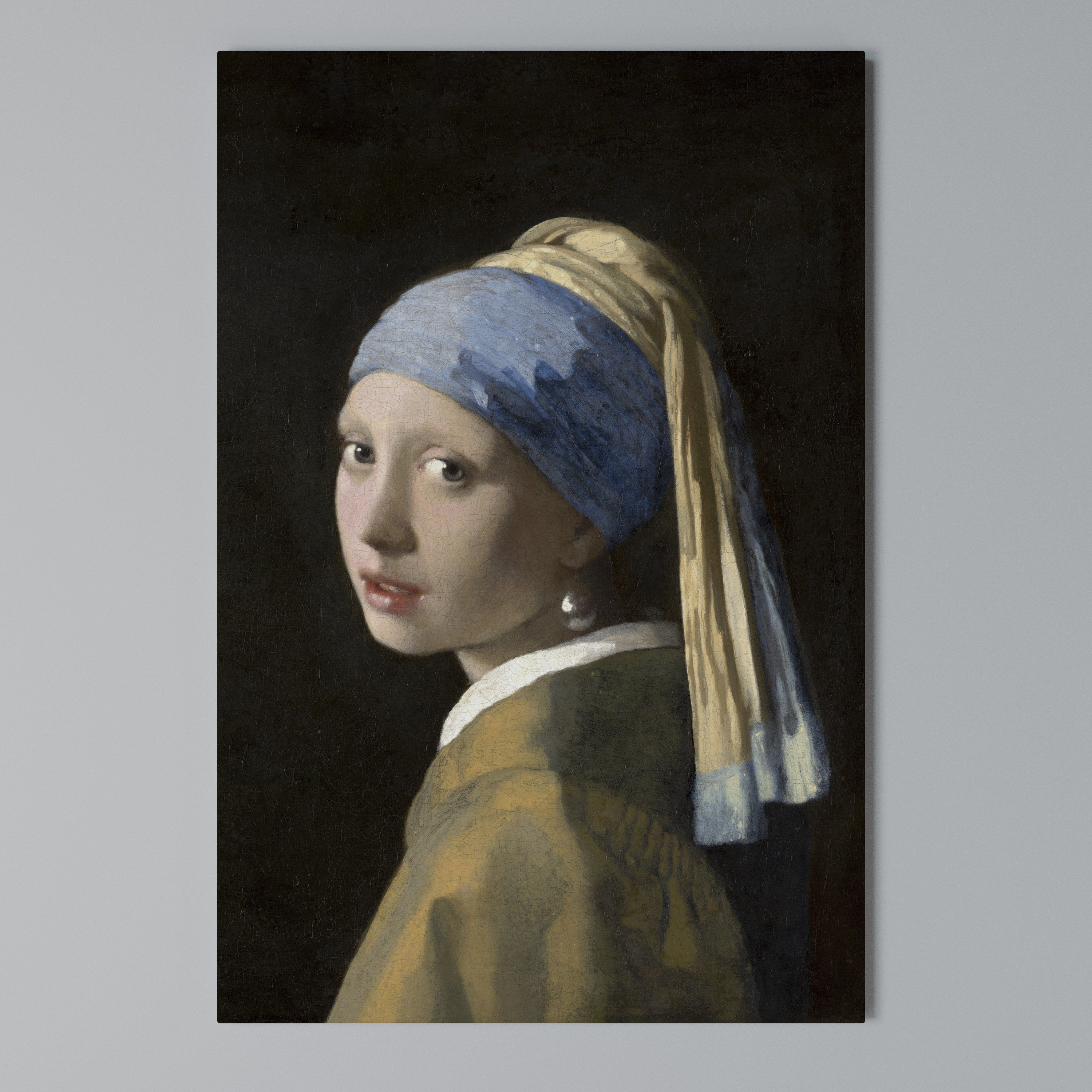 GIRL WITH A PEARL EARING Vertical Canvas Print