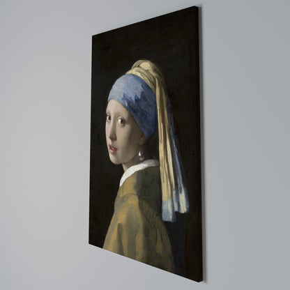 GIRL WITH A PEARL EARING Quadro em tela vertical