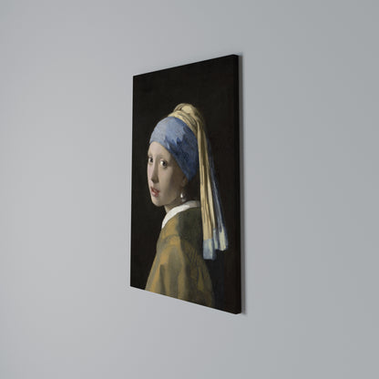 GIRL WITH A PEARL EARING Quadro em tela vertical