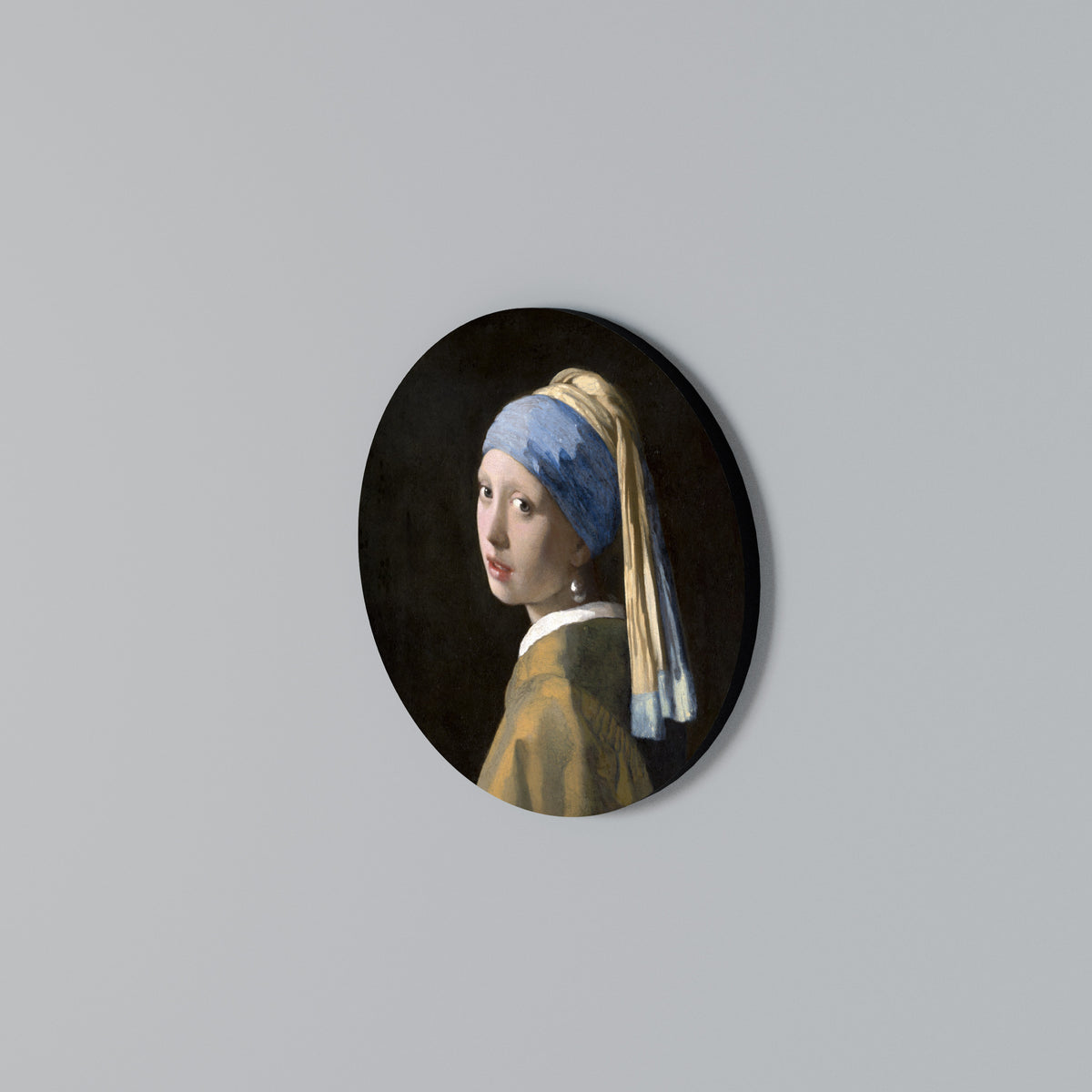 GIRL WITH A PEARL EARING Arte de Parede Redonda
