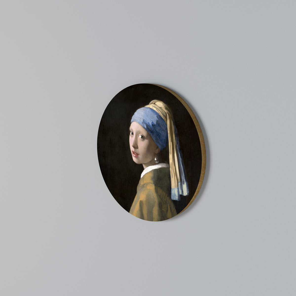 GIRL WITH A PEARL EARING Arte de Parede Redonda