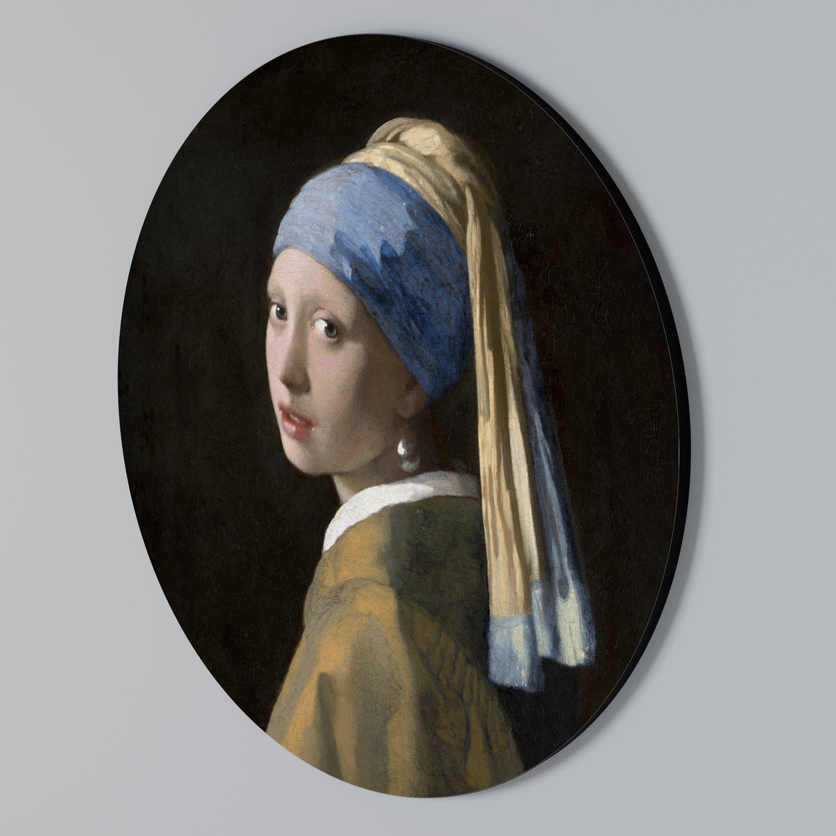 GIRL WITH A PEARL EARING Arte de Parede Redonda