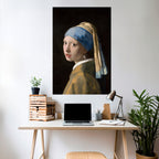 GIRL WITH A PEARL EARING Poster Vertical Autocolante