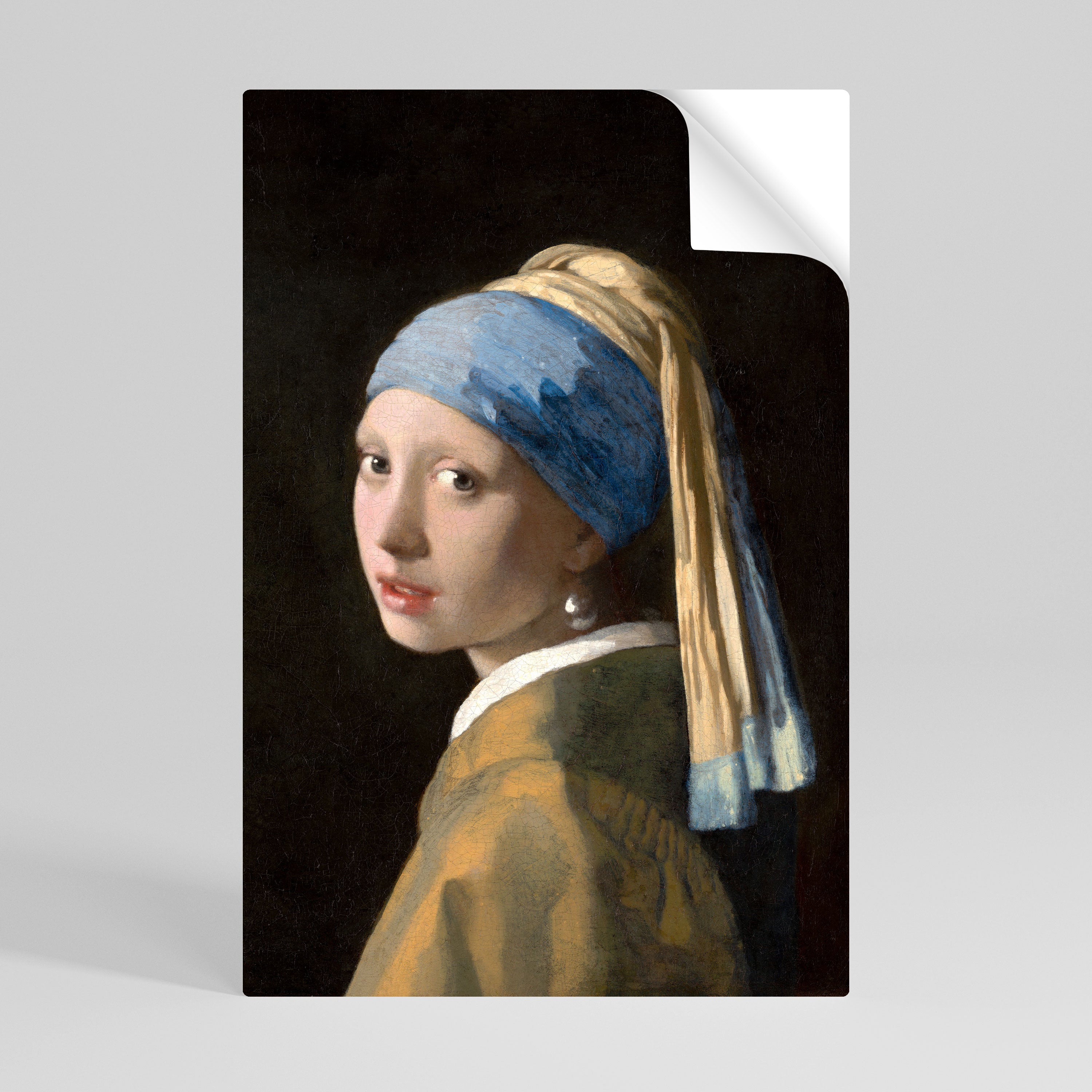 GIRL WITH A PEARL EARING Póster Autocolante Vertical