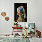 GIRL WITH A PEARL EARING Poster Vertical Autocolante