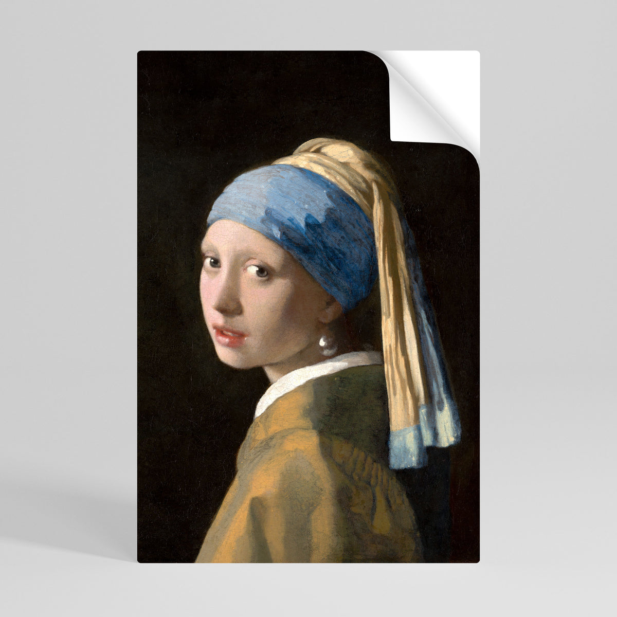 GIRL WITH A PEARL EARING Póster Autocolante Vertical
