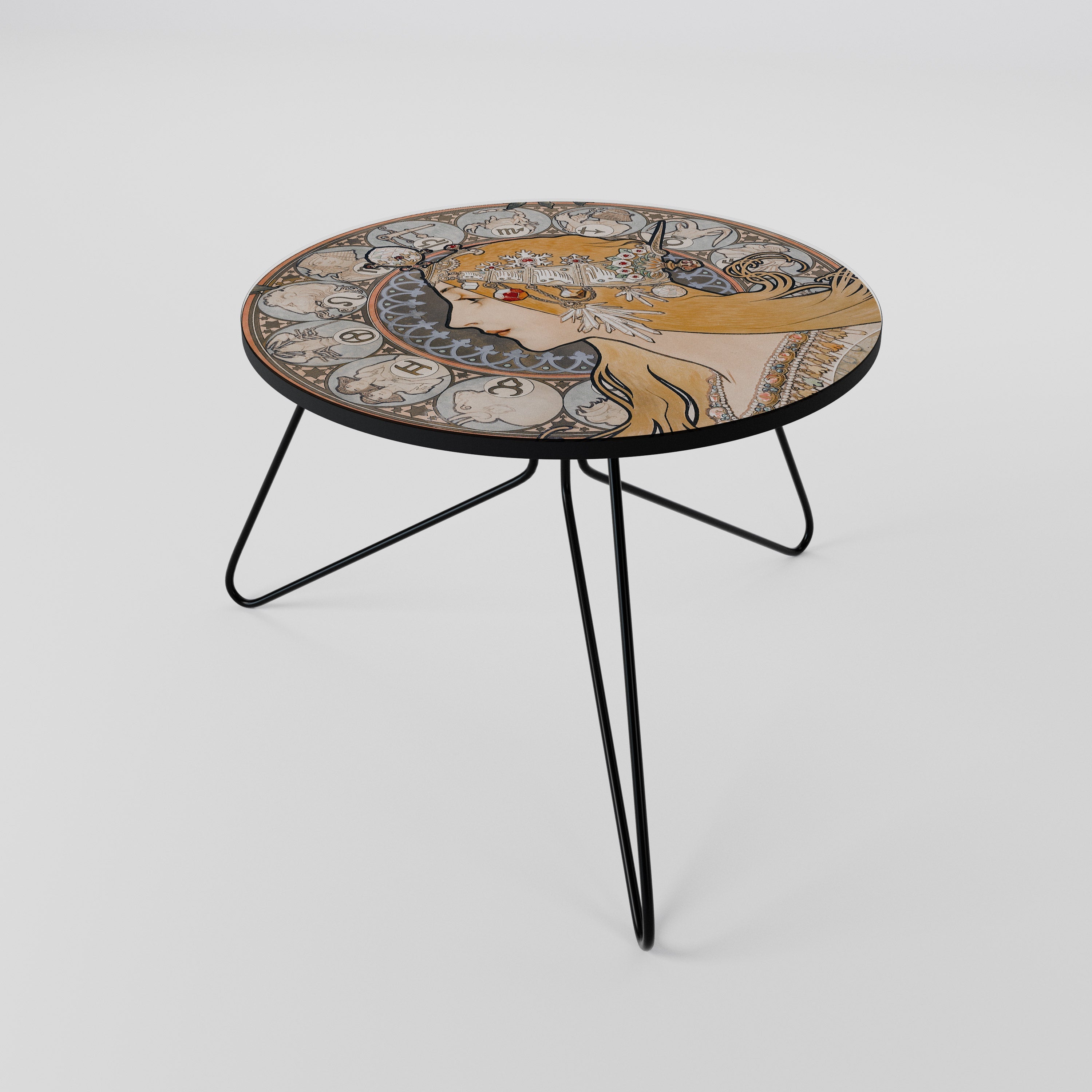 ZODIAQUE OR LA PLUME Mesa de Centro 60