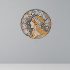 ZODIAQUE OR LA PLUME Round Wall Art