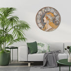 ZODIAQUE OR LA PLUME Round Wall Art