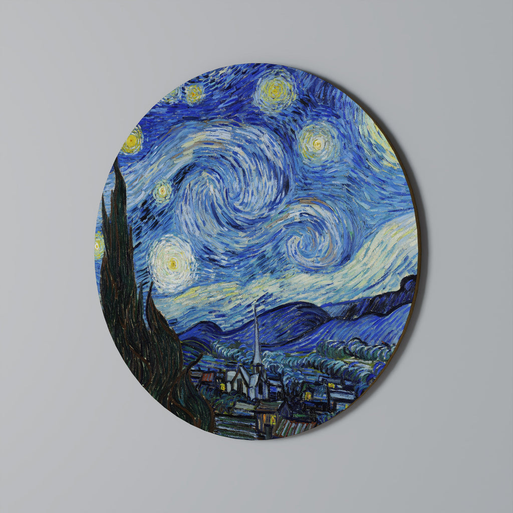 STARRY NIGHT Quadro Redondo Decorativo