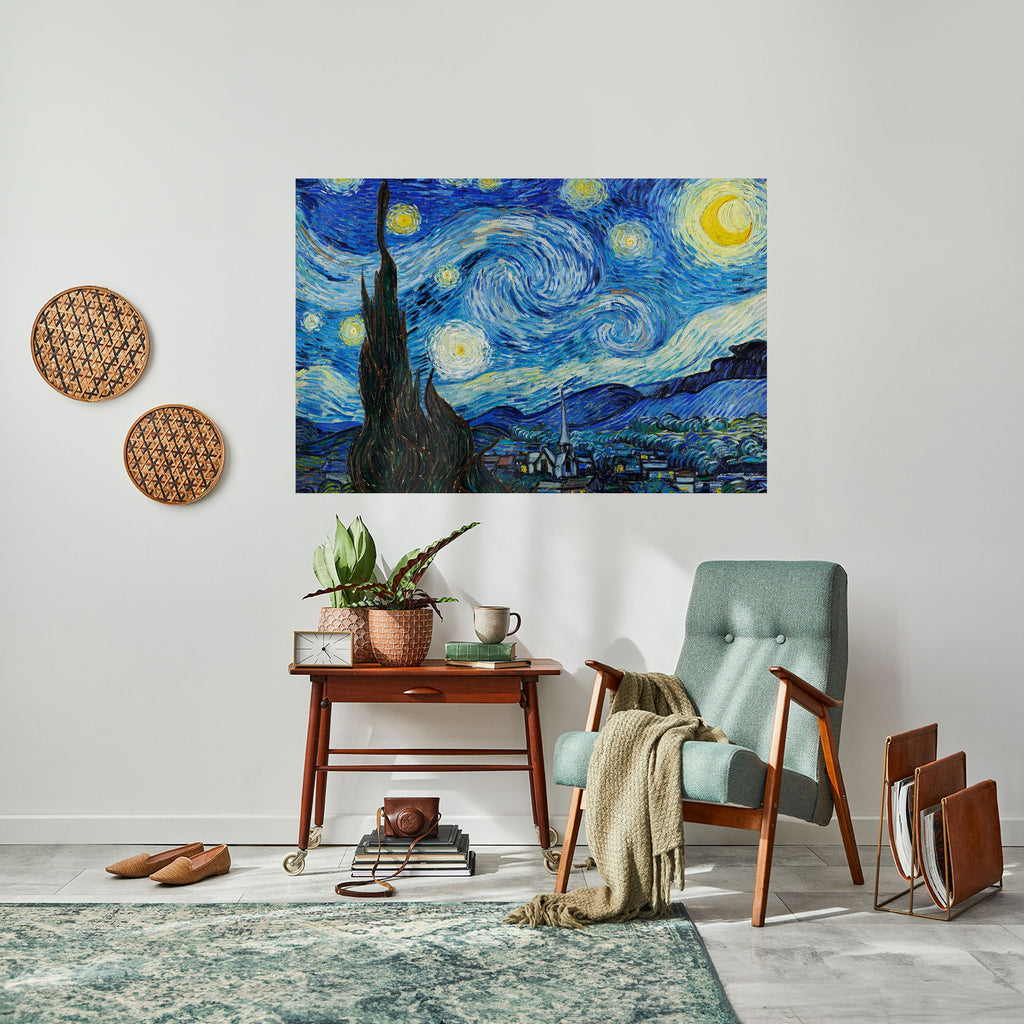 STARRY NIGHT Peel and Stick Horizontal Poster