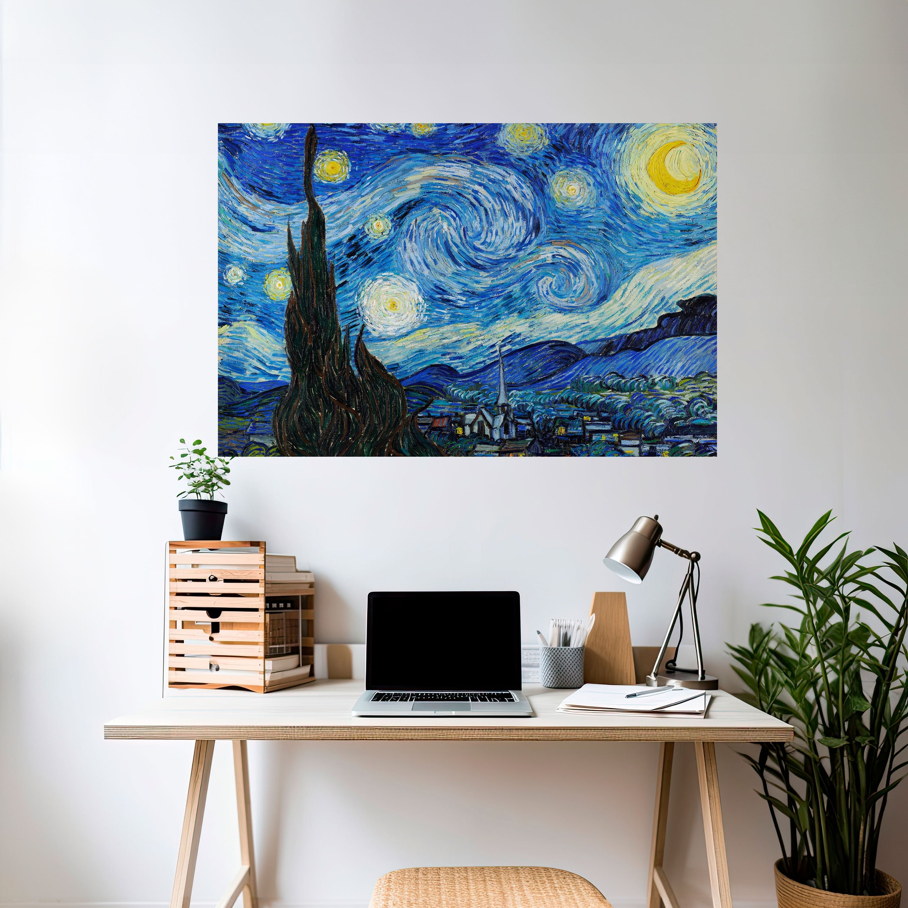 STARRY NIGHT Peel and Stick Horizontal Poster