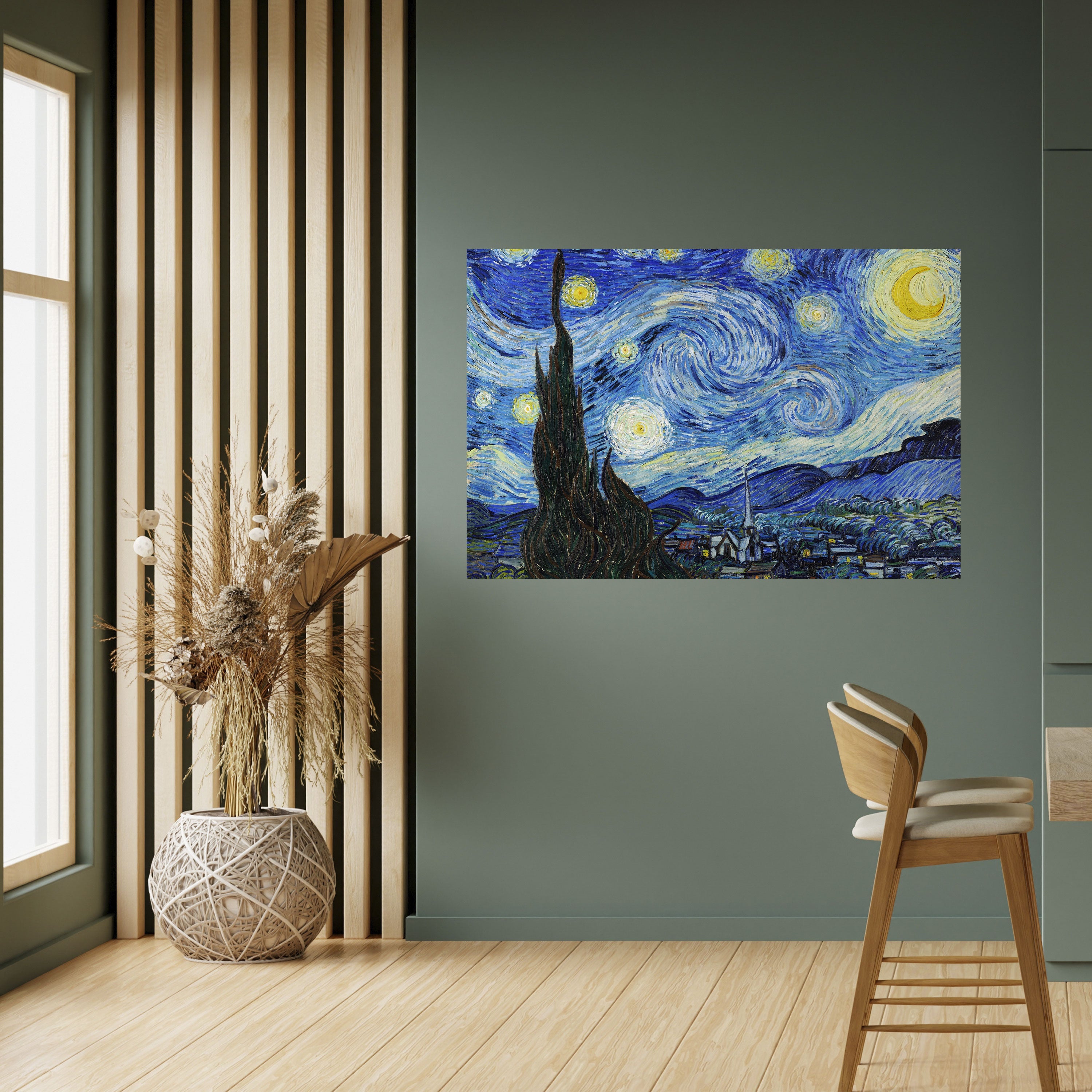STARRY NIGHT Peel and Stick Horizontal Poster