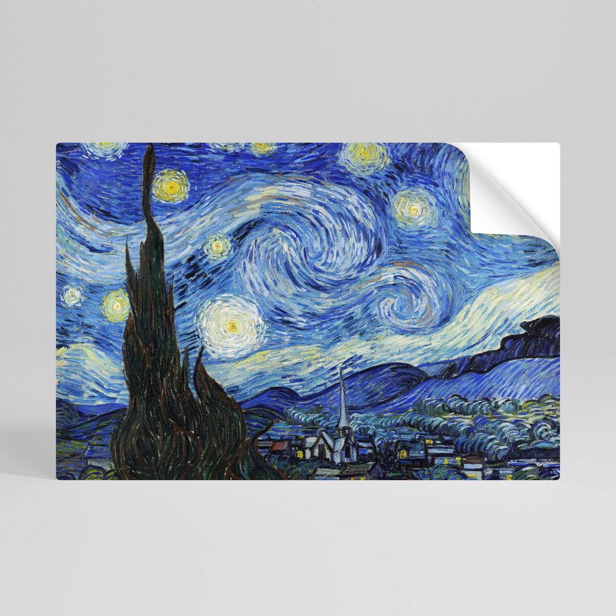 STARRY NIGHT Póster Autocolante Horizontal