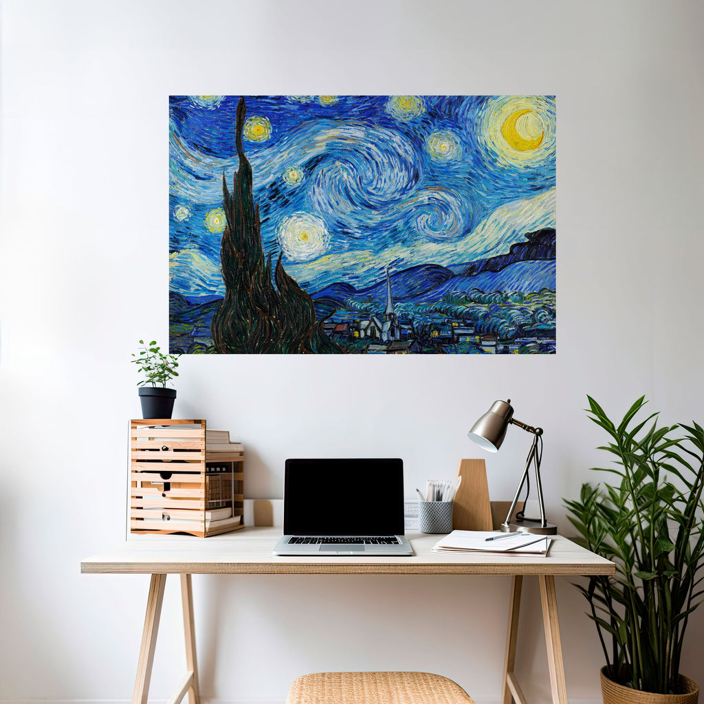 STARRY NIGHT Peel and Stick Horizontal Poster