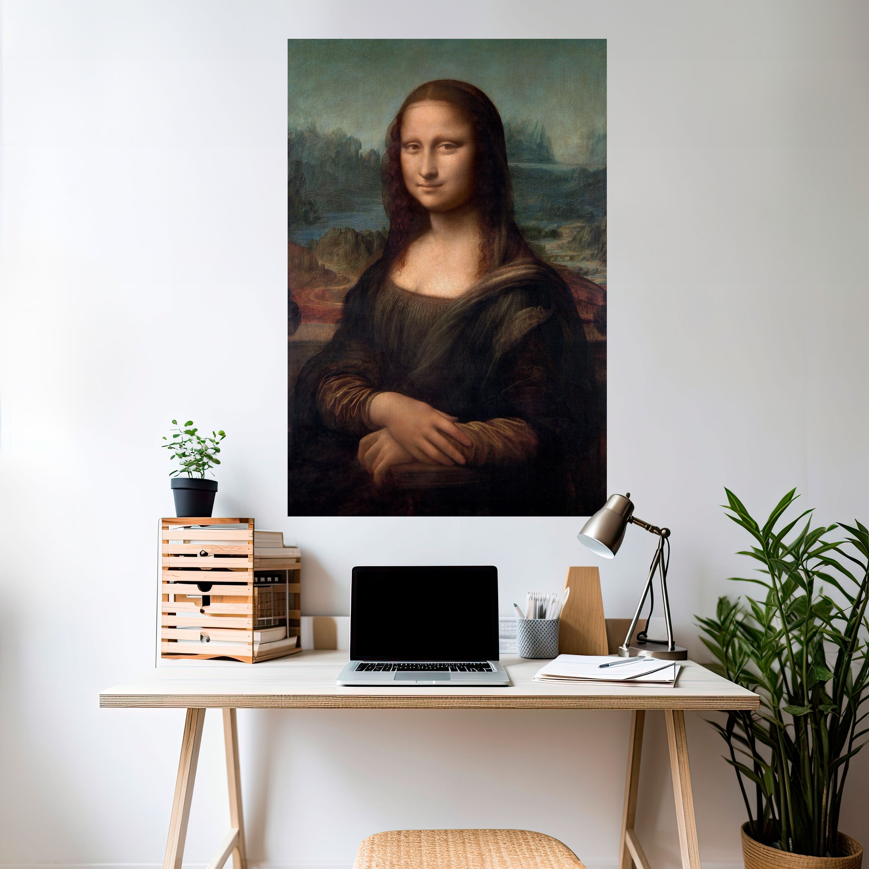 MONA LISA Peel and Stick Vertical Poster