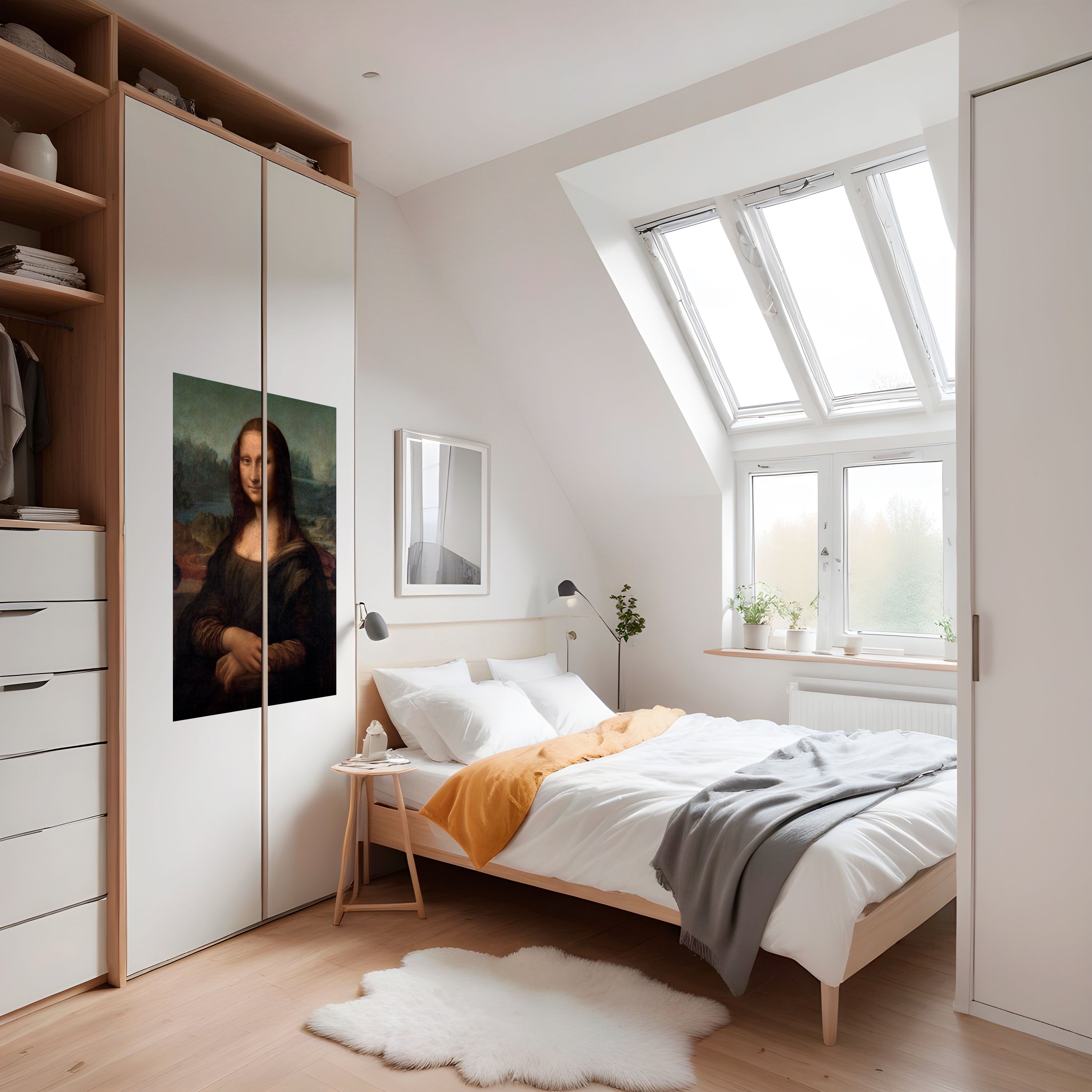 MONA LISA Peel and Stick Vertical Poster