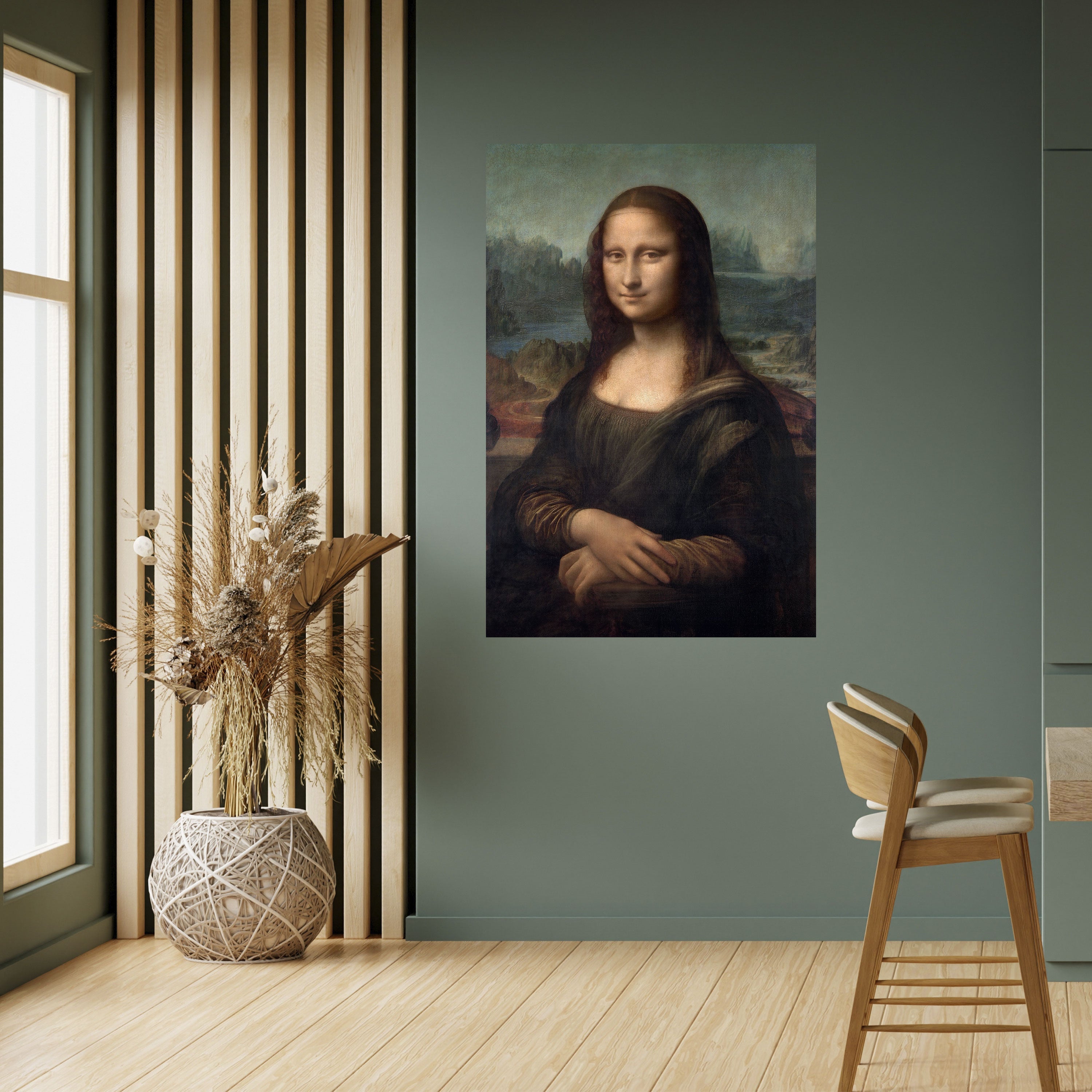 MONA LISA Peel and Stick Vertical Poster
