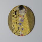 THE KISS Round Wall Art