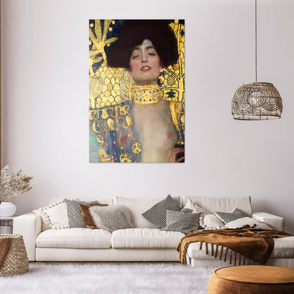 JUDITH & HOLOFERNES Quadro em tela vertical