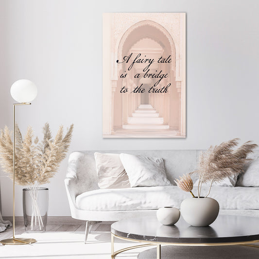 DREAMLIKE PASSAGE Vertical Canvas Print