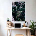 LOVE IN LEAVES Poster Vertical Autocolante