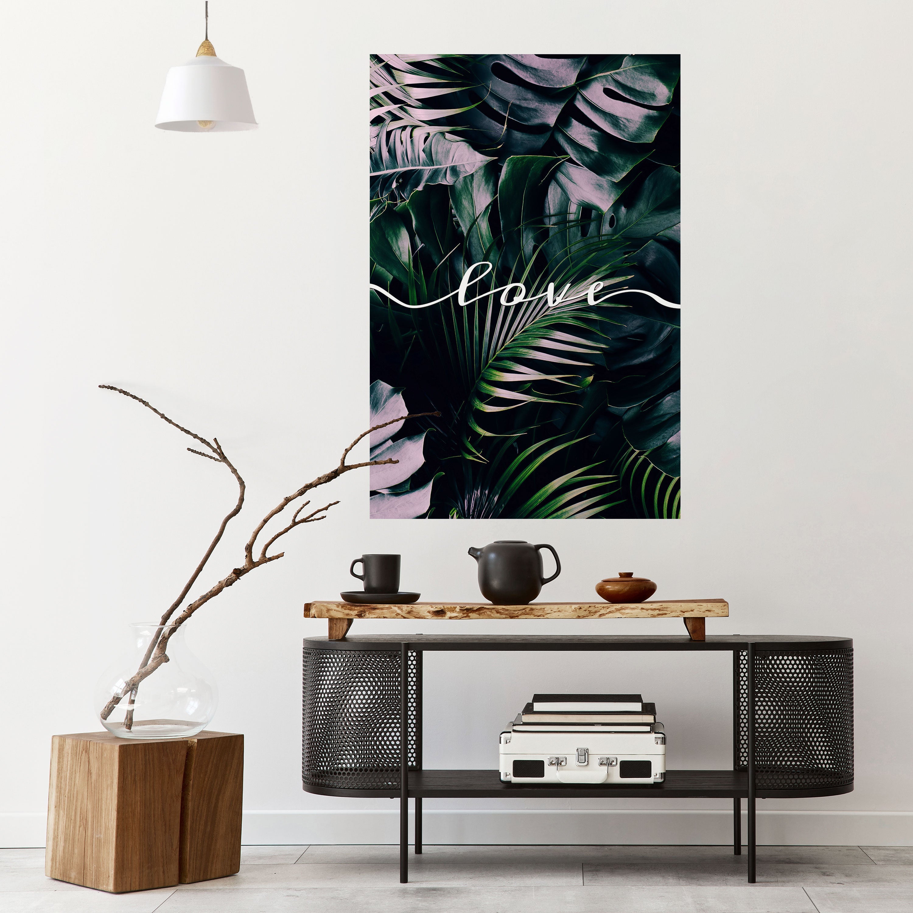 LOVE IN LEAVES Poster Vertical Autocolante