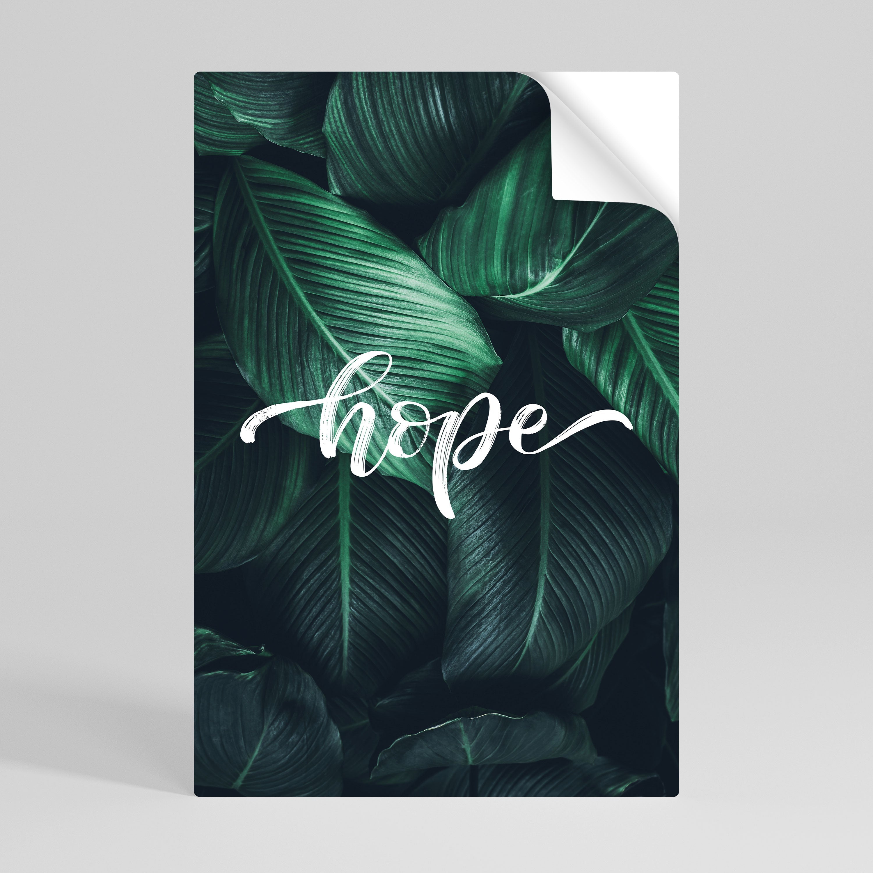 GREEN WHISPERS OF HOPE Poster Vertical Autocolante