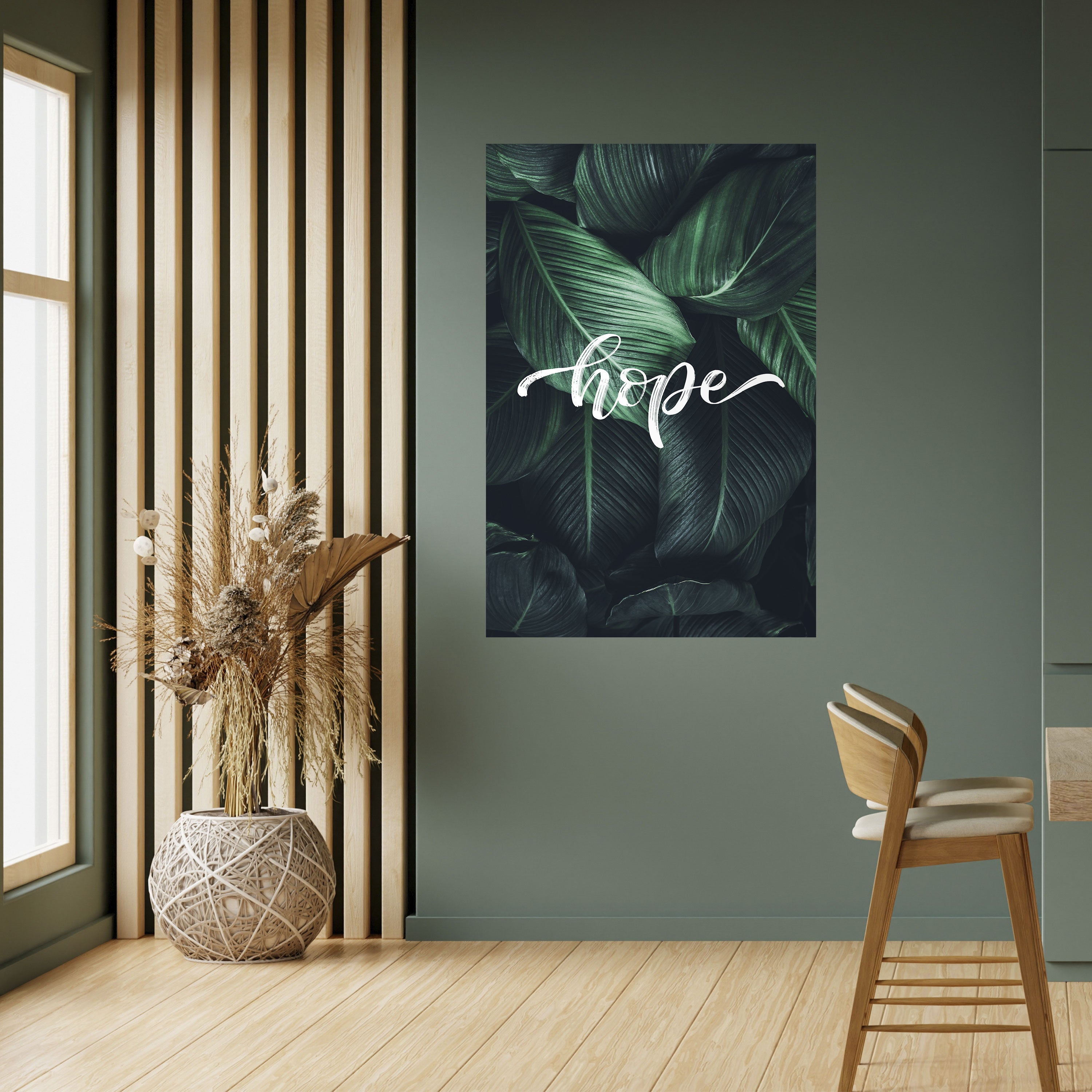 GREEN WHISPERS OF HOPE Poster Vertical Autocolante
