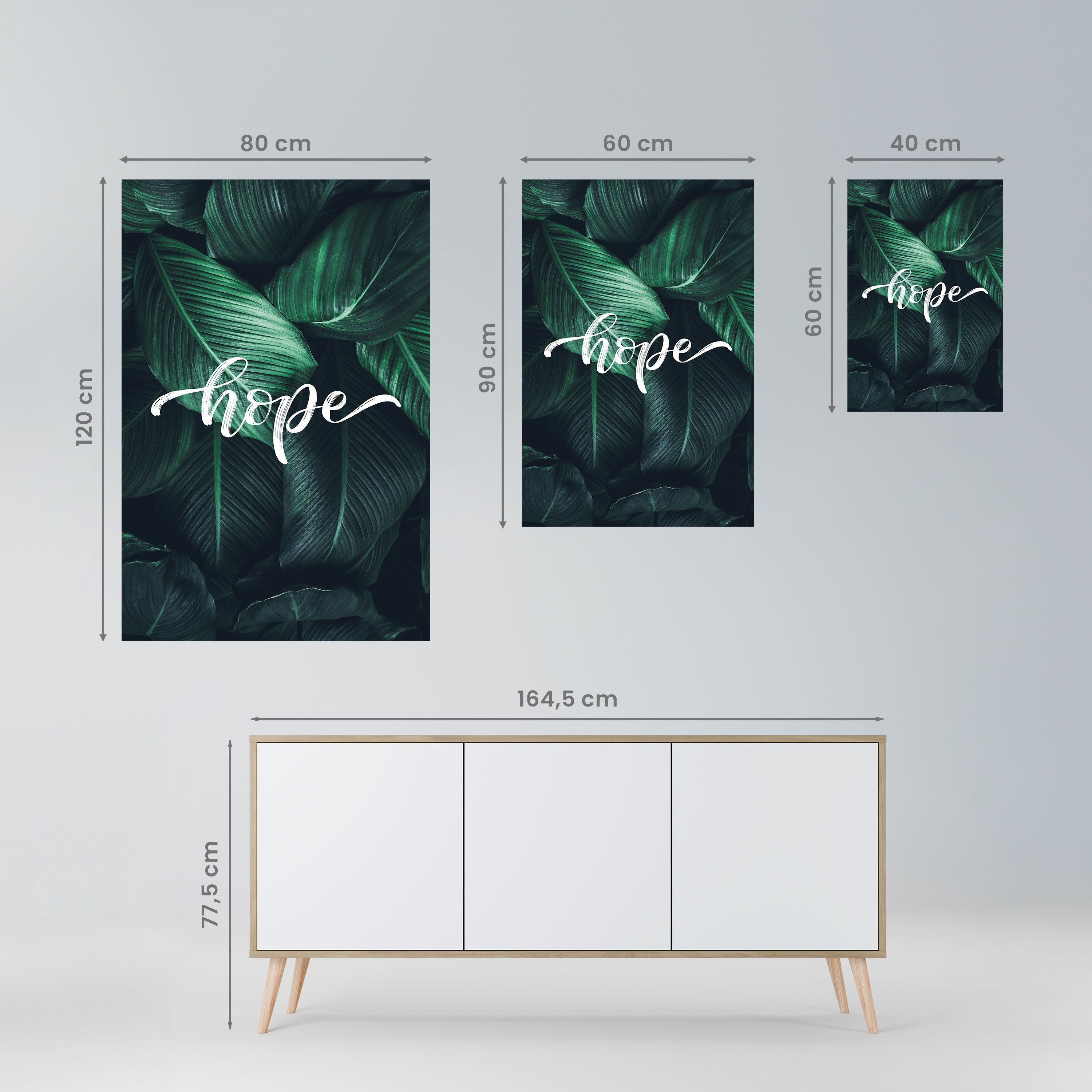 GREEN WHISPERS OF HOPE Poster Vertical Autocolante
