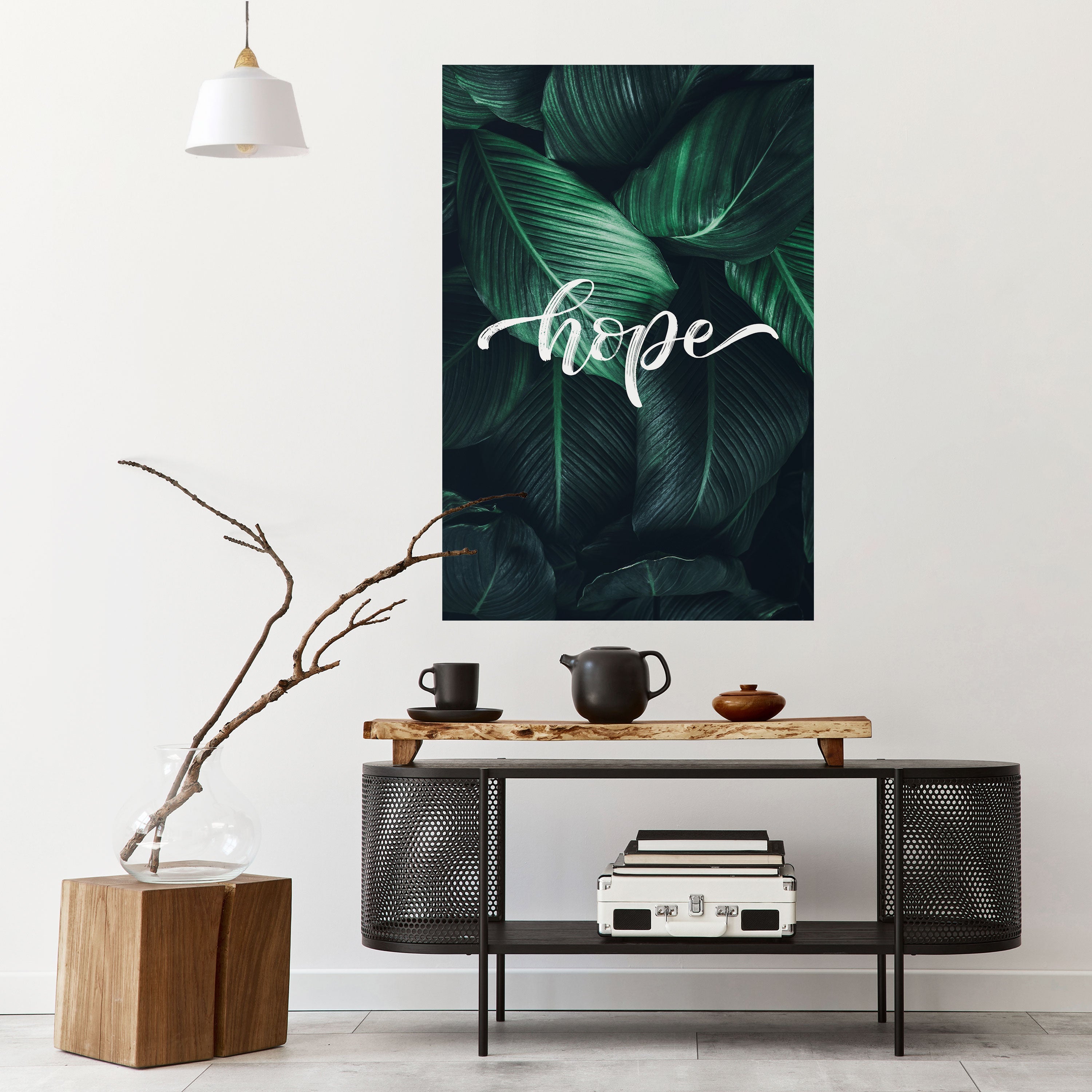 GREEN WHISPERS OF HOPE Poster Vertical Autocolante