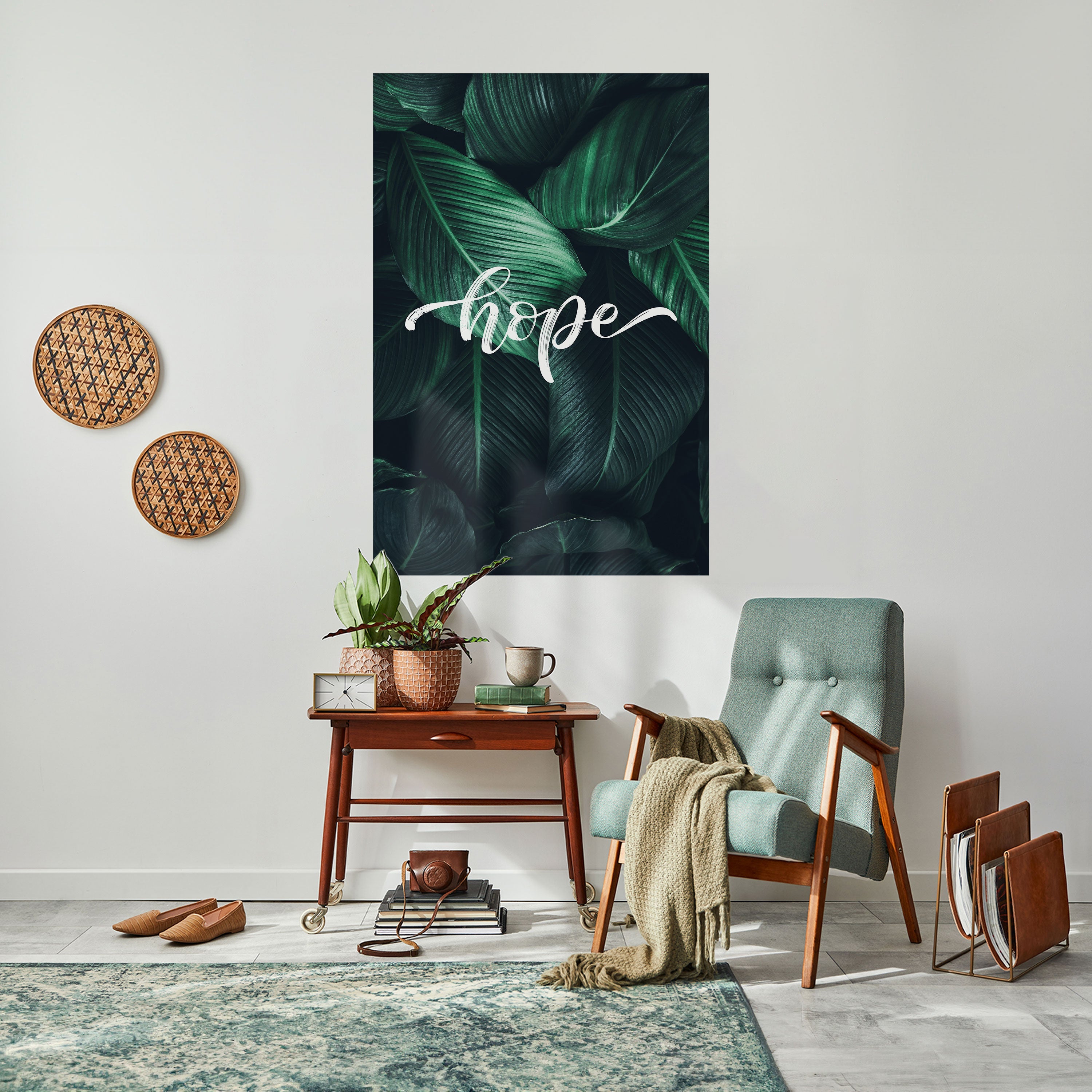 GREEN WHISPERS OF HOPE Poster Vertical Autocolante